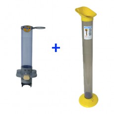 종이컵 디스펜서+수거함